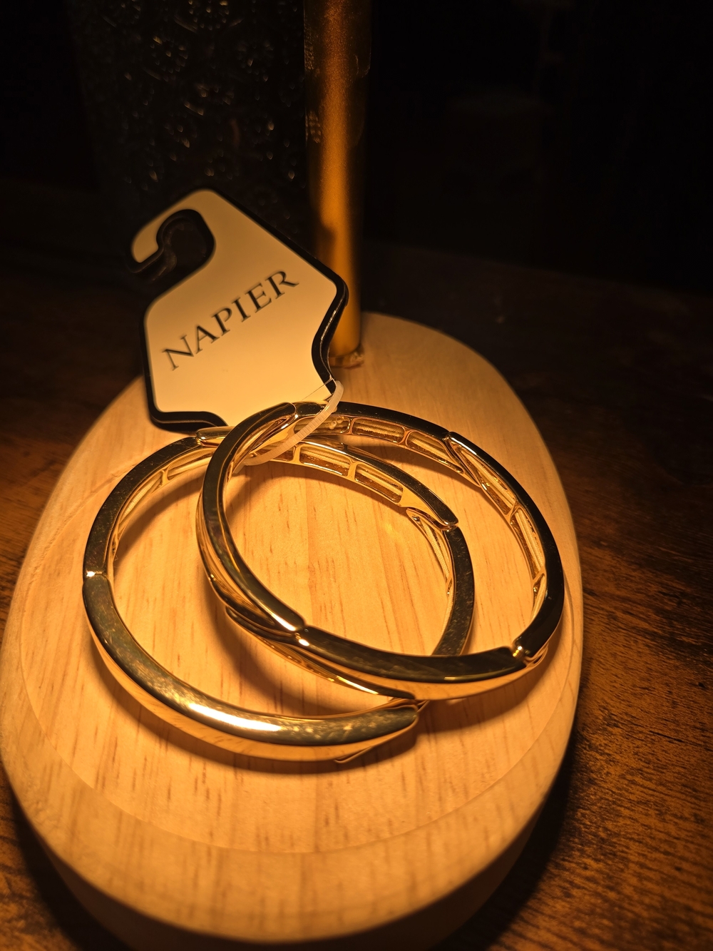 INC International Concepts Gold Hoop Earrings - Polished Gold Tone